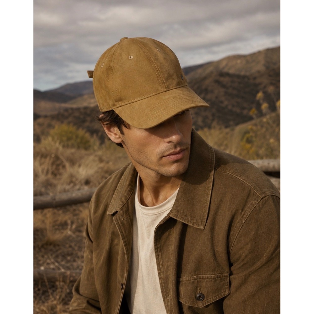 No Bad Ideas Tan Suede Dad Hat Adjustable Strapback Cap Streetwear OSFA